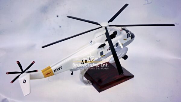 Model of Sikorsky SH-3 Sea Kings Aircraft with detailed craftsmanship.